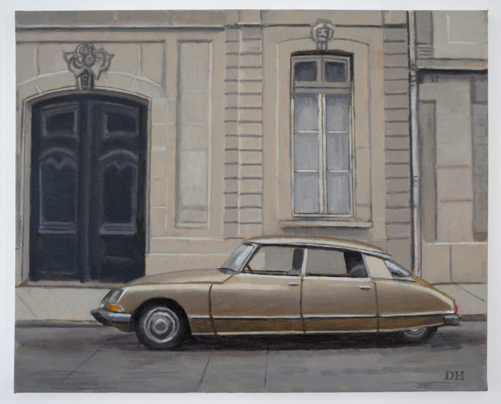 Duncan Hannah, Solid Gold Citroen, 2014. Oil on canvas, 40.6 x 51 cm, 15 63/64 x 20 5/64 inch.