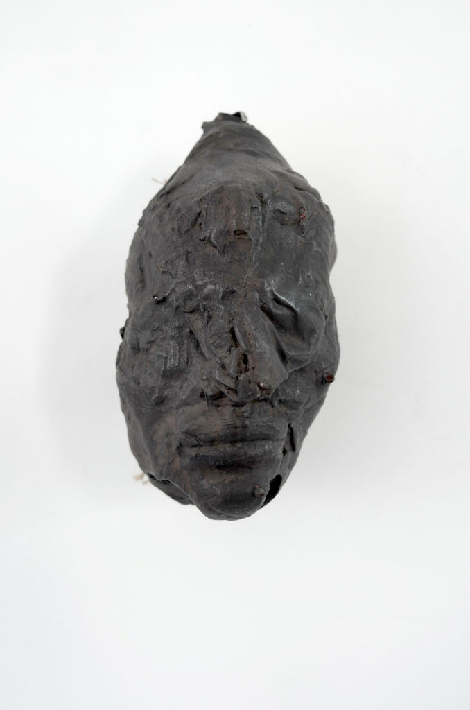 Bruce Gagnier, Arhuo, 1985. Painted ceramic, plaster, and copper tube, 20 x 11 x 15 cm, 7 7/8 x 4 21/64 x 5 29/32 inch.