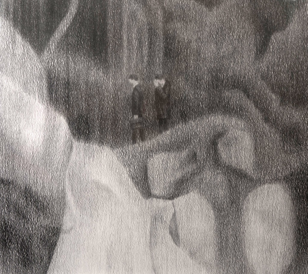 Dukhoon Gim, Expelled(details), 2015. Pencil on paper, 105.1 x 74.8 cm, 41 3/8 x 29 29/64 inch.