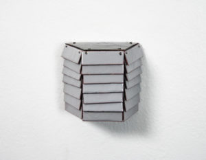 Christina Tenaglia, Untitled (303), 2011. Wood, enameled copper, and nails, 7.6 x 5.1 x 10.2 cm, 3 x 2 x 4 inch.