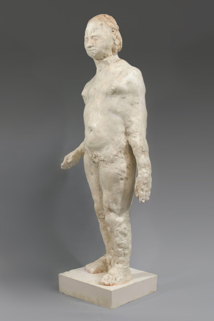 Bruce Gagnier, Nadine, 2019. Painted plaster, 101.6 x 38.1 x 25.4 cm, 40 x 15 x 10 inch. Unique.