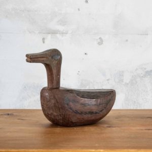 Mokahn (Wooden Wild Goose), 19th century. Wood, 27.9 x 11.4 x 20.3 cm, 11 x 4.5 x 8 inch.