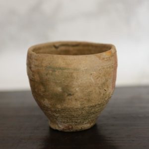 Celadon Cup, 15th century. Clay, 7 x 7 x 6.5 cm, 2 3/4 x 2 3/4 x 2 9/16 inch.