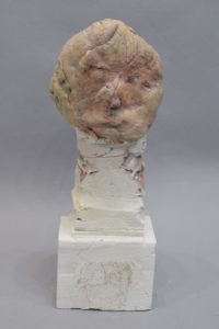 Bruce Gagnier, Archi, 2022. Plaster and paint, 38 x 13 x 11 cm, 15 x 5 x 4 1/2 inch.