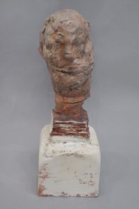 Bruce Gagnier, Porkos, 2022. Plaster and paint, 14 x 5 x 5 cm, 36 x 13 x 13 inch.