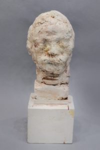 Bruce Gagnier, Era, 2022. Plaster and paint, 33 x 13 x 13 cm, 13 x 5 x 5 inch.