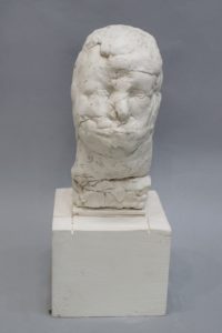 Bruce Gagnier, Euklei, 2022. Plaster and paint, 36 x 14 x 13 cm, 14 x 5 1/2 x 5 1/4 inch.