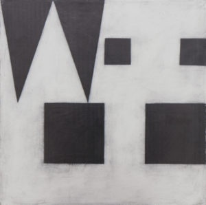 Allan Graham, WILL, 2013, oil and graphite on canvas, 24 x 24 in