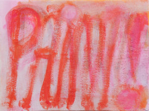 Dana Frankfort, Paint, 2022, oil on burlap, 18 x 24 x 3/4 in