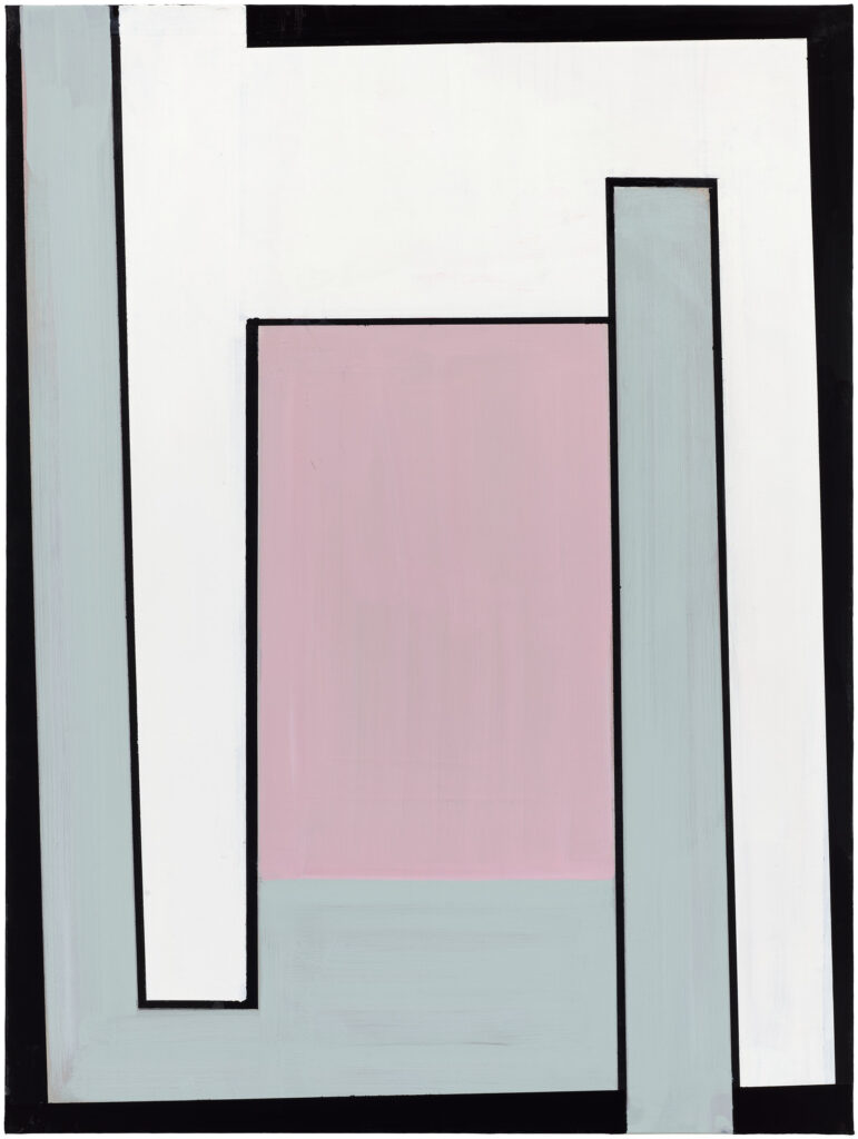 Timing The Loss  2023  Acrylic on Canvas 40 x 30 inches