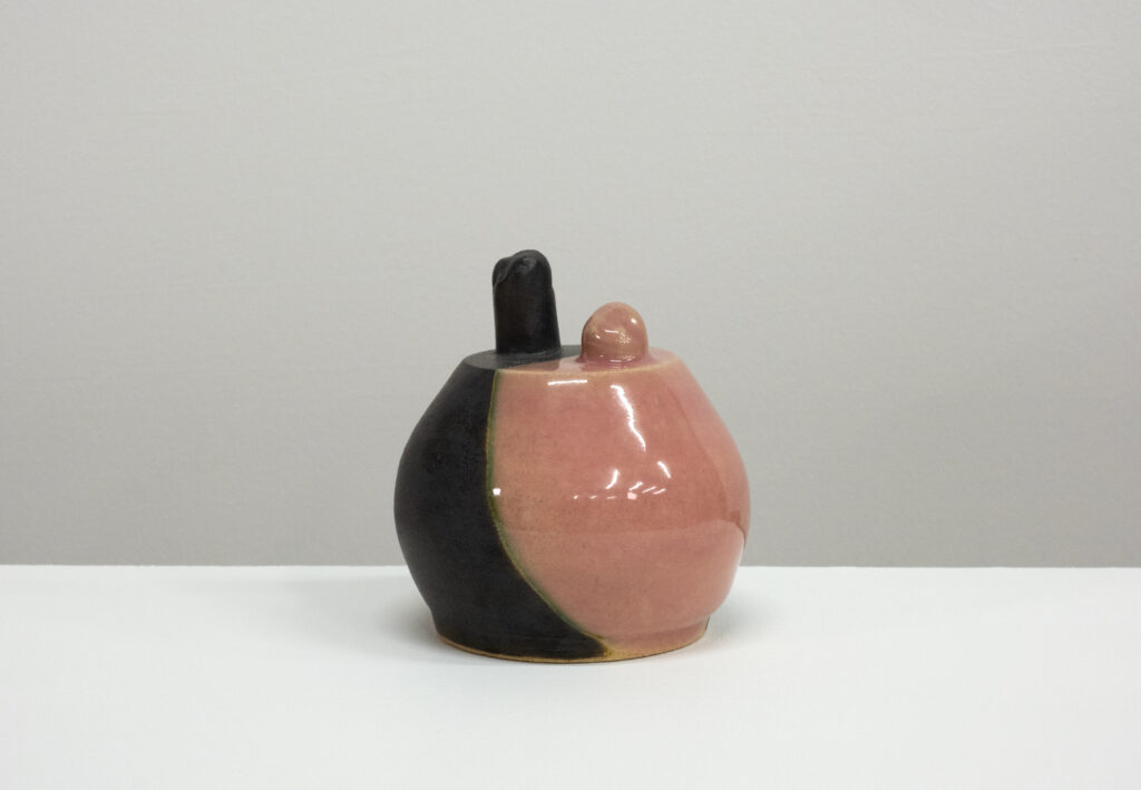 Untitled 2023 stoneware, glaze 5 x 4 ¾ x 4 ¾ in