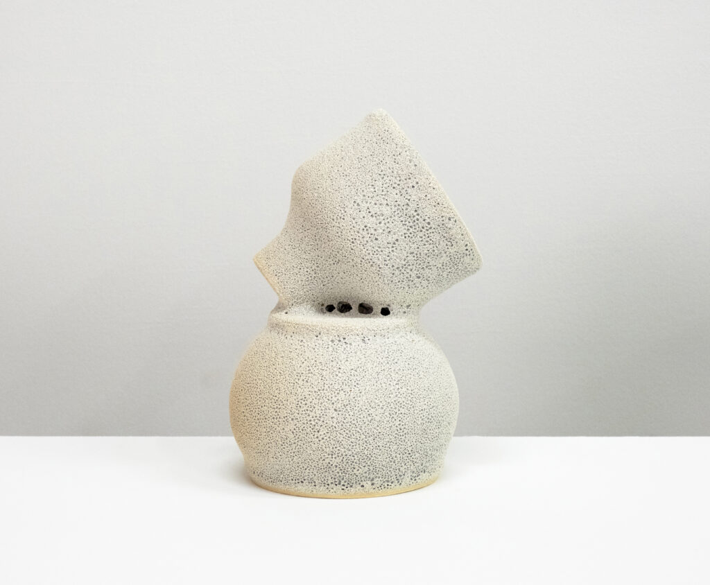 Untitled 2023 porcelain, glaze 8 ¼ x 5 ¼ x 5 ¾ in