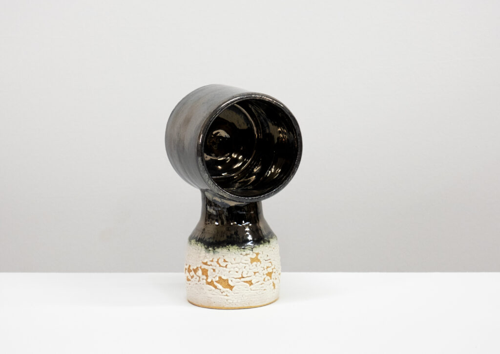 Untitled 2023 stoneware, glaze 6 ¾ x 3 ½ x 3 ¾ in