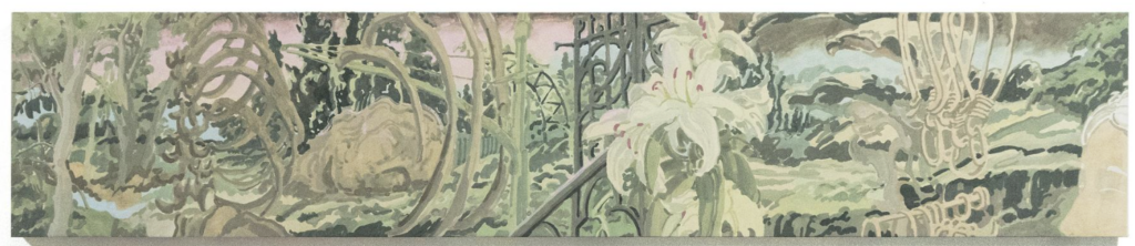 끝과 시작_6 2025 20 x 100cm Powdered pigment, kaolin, and animal skin glue on korean paper