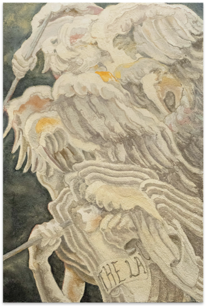 Chapter1 - To the South 2025 72.7 x 90.9 cm Powdered pigment, kaolin, gel stone, animal skin glue on wooden panel